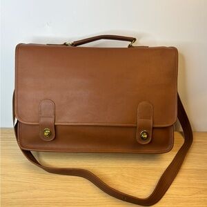 Vintage “Laura” Classic Brown Genuine Leather Bag NEW WITH TAGS!!